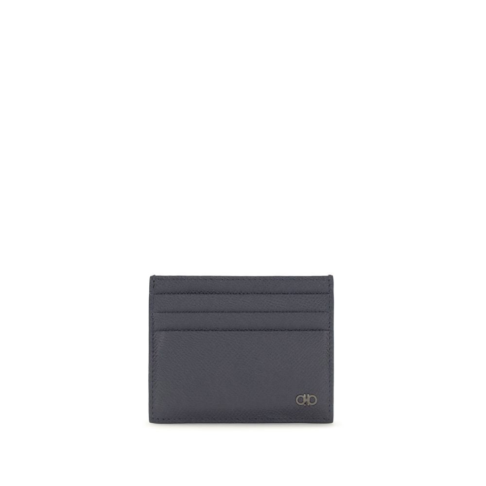 Ferragamo Blue Calf Leather Bos Taurus Wallet