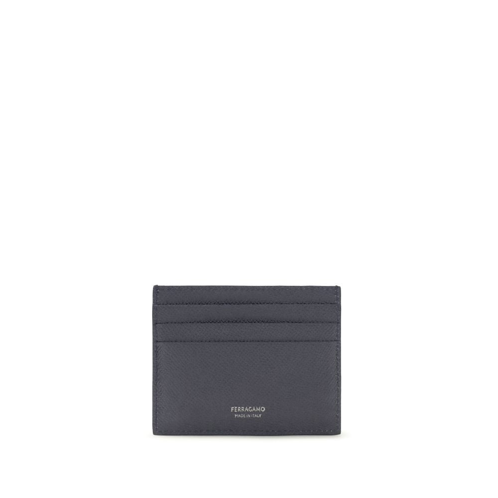 Ferragamo Blue Calf Leather Bos Taurus Wallet