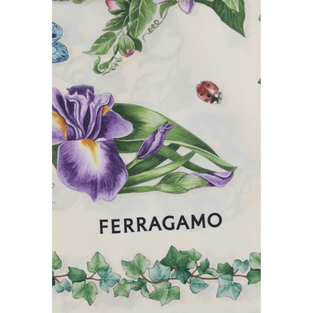Ferragamo Multicolor Silk Scarf
