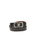 Ferragamo Black Calf Leather Bos Taurus Regular Belt