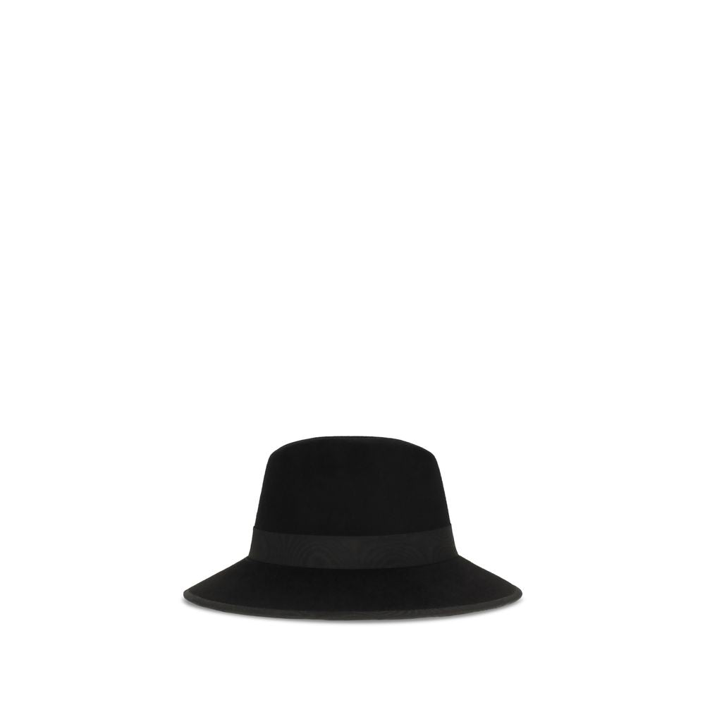 Valentino Garavani Black Cotton Fedora