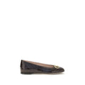 Valentino Garavani Brown Calf Leather Bos Taurus Ballet Flats