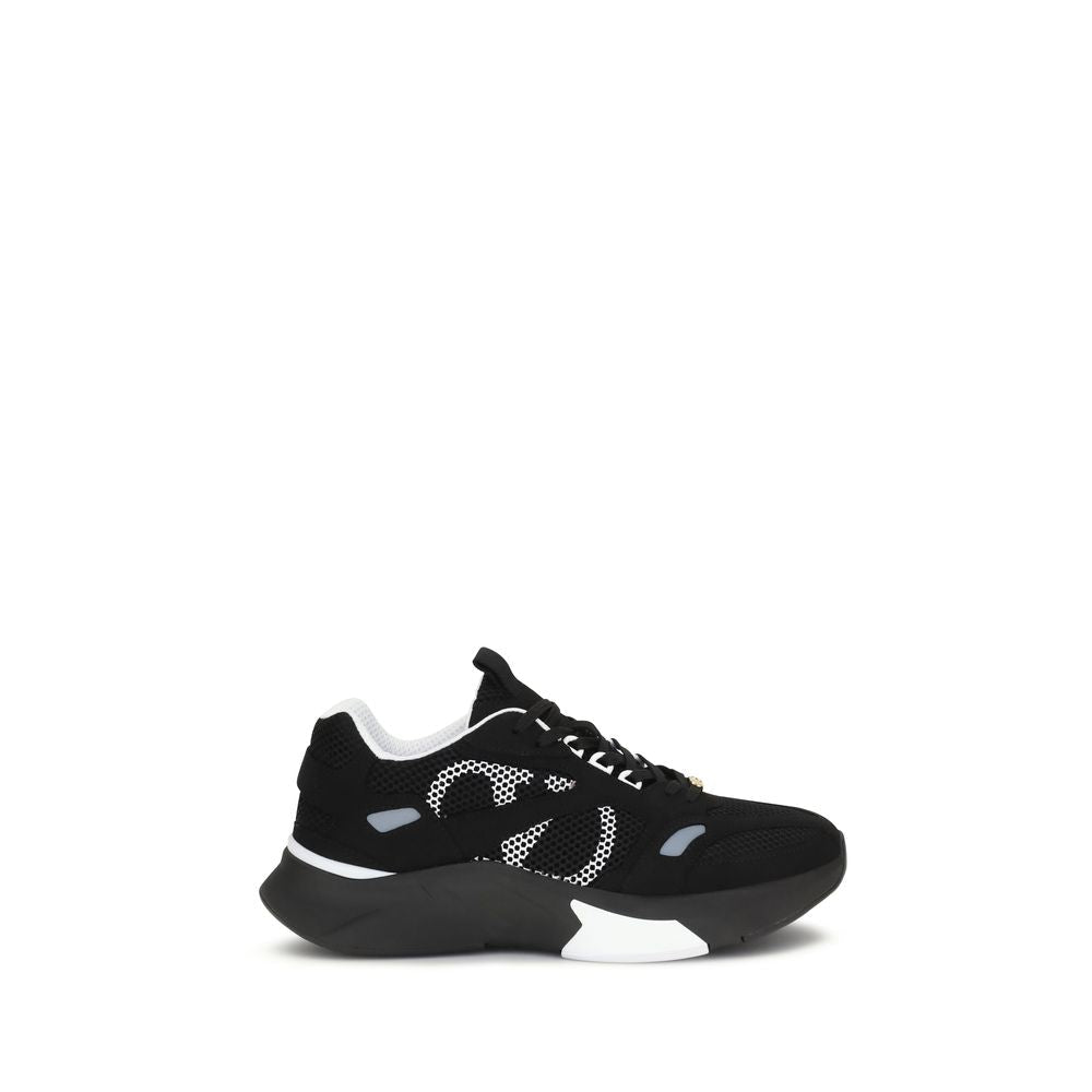 Valentino Garavani Black Fabric Athletic Sneakers