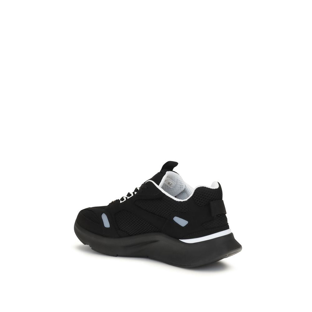 Valentino Garavani Black Fabric Athletic Sneakers