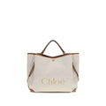 Chloé Beige Cotton Shoulder Bag