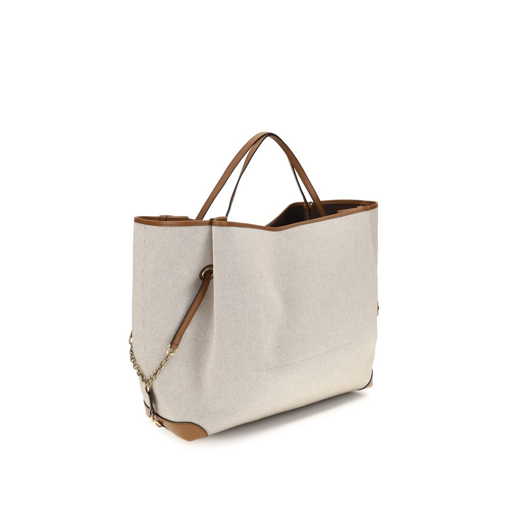Chloé Beige Cotton Shoulder Bag