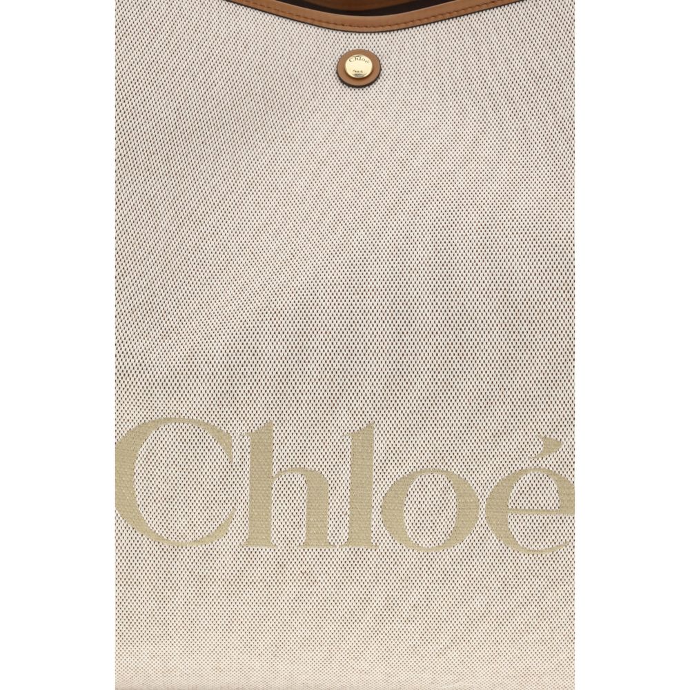 Chloé Beige Cotton Shoulder Bag