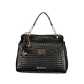 Mario Valentino Black Polyurethane Women's Bag with Adjustable Strap