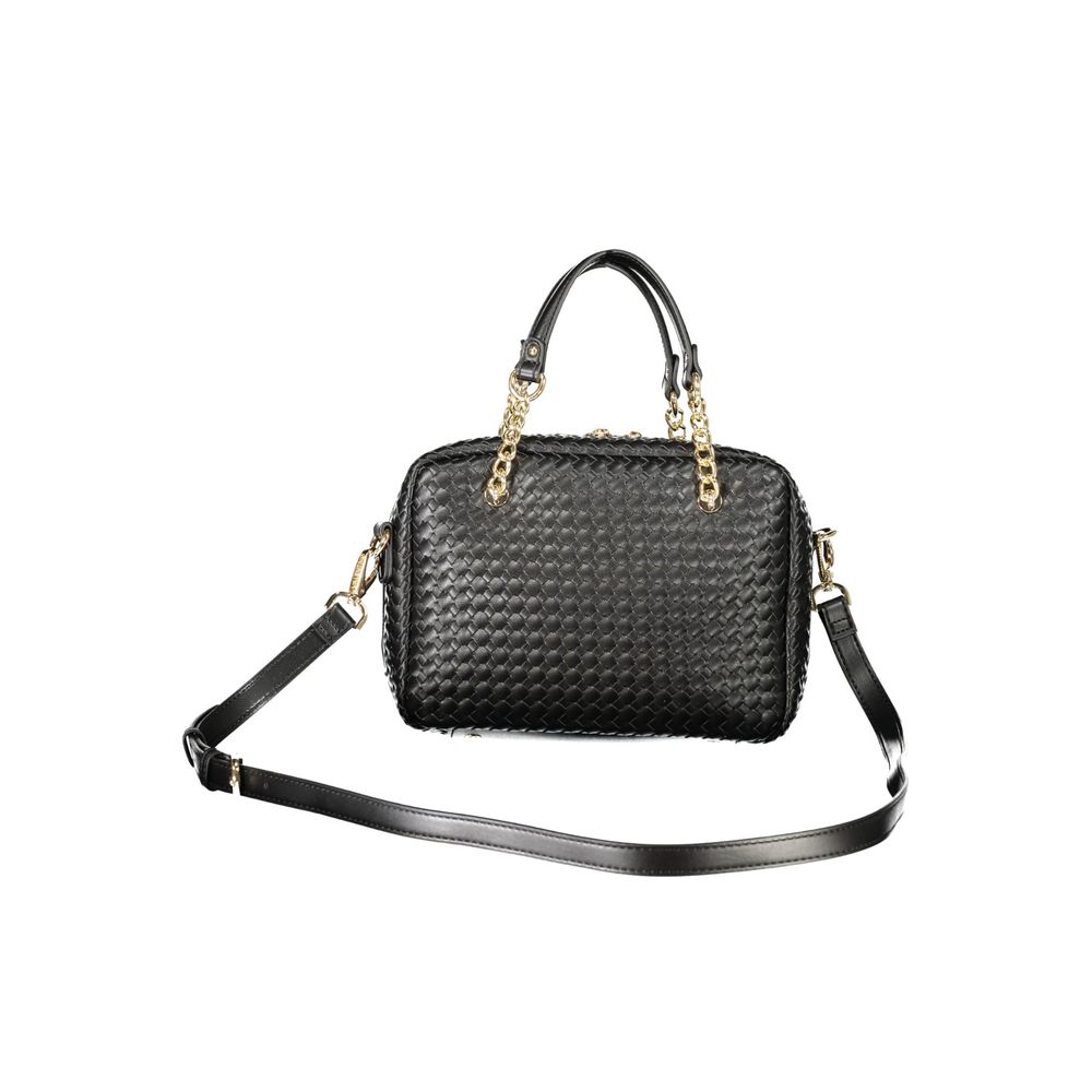 Mario Valentino Black Polyurethane Women's Bag