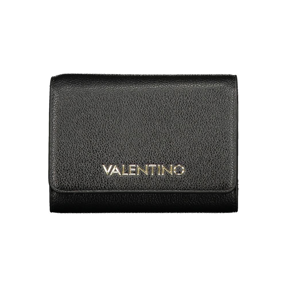 Mario Valentino Black Polyurethane Womens Wallet