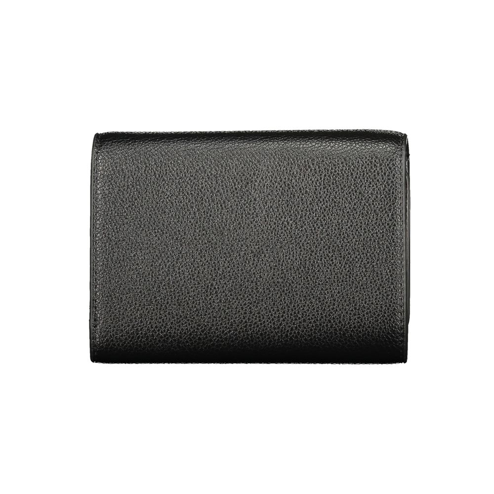Mario Valentino Black Polyurethane Womens Wallet