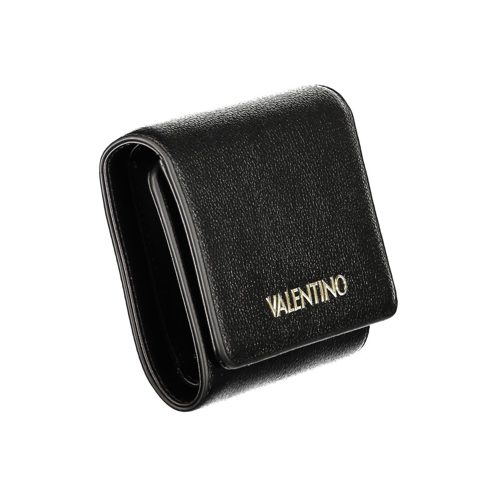 Mario Valentino Black Polyurethane Womens Wallet