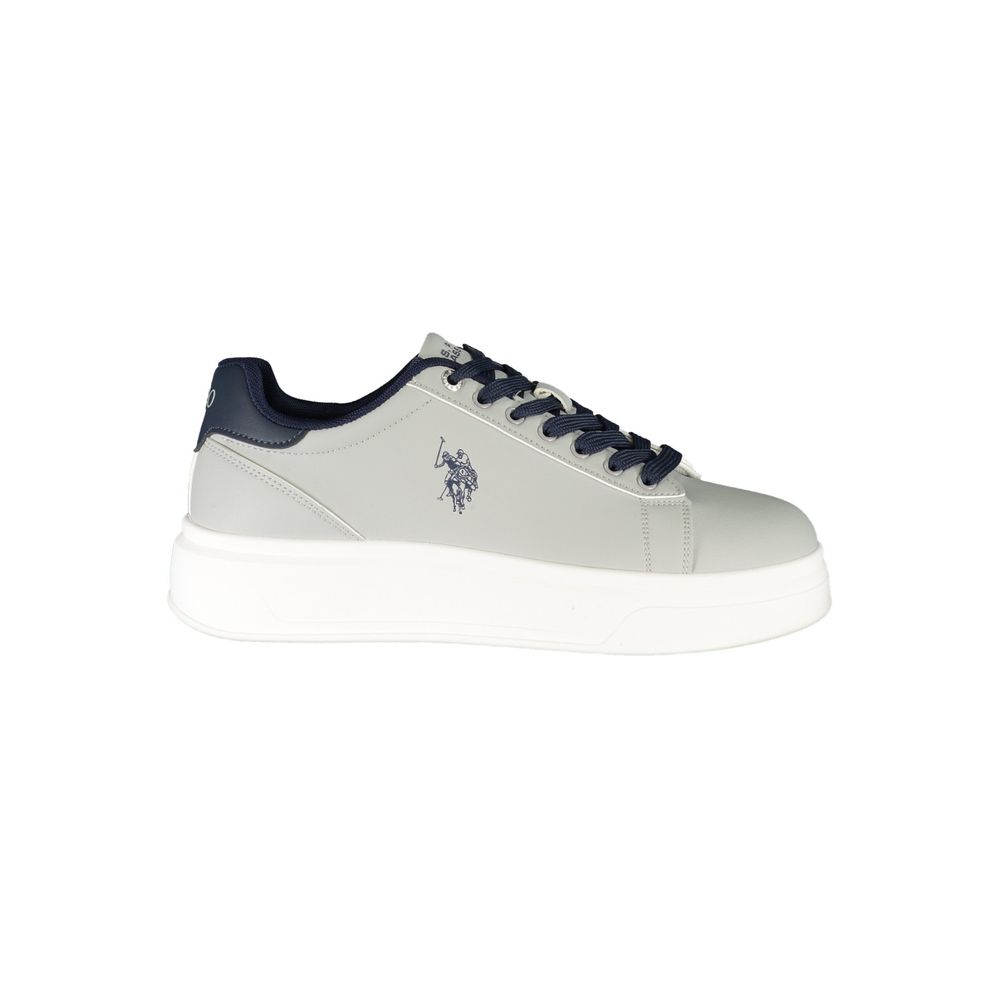 U.S. POLO ASSN. Gray Polyester Men's Sneaker
