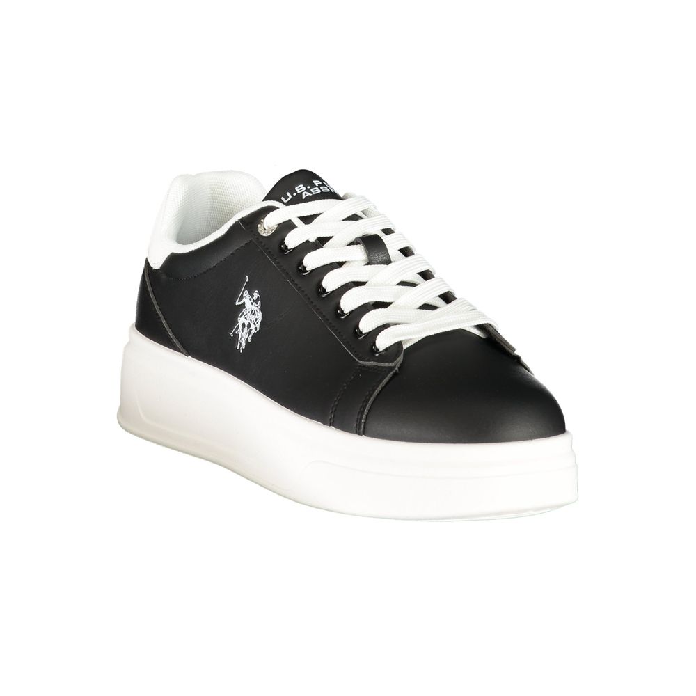 U.S. POLO ASSN. Black Polyurethane Men's Sneaker