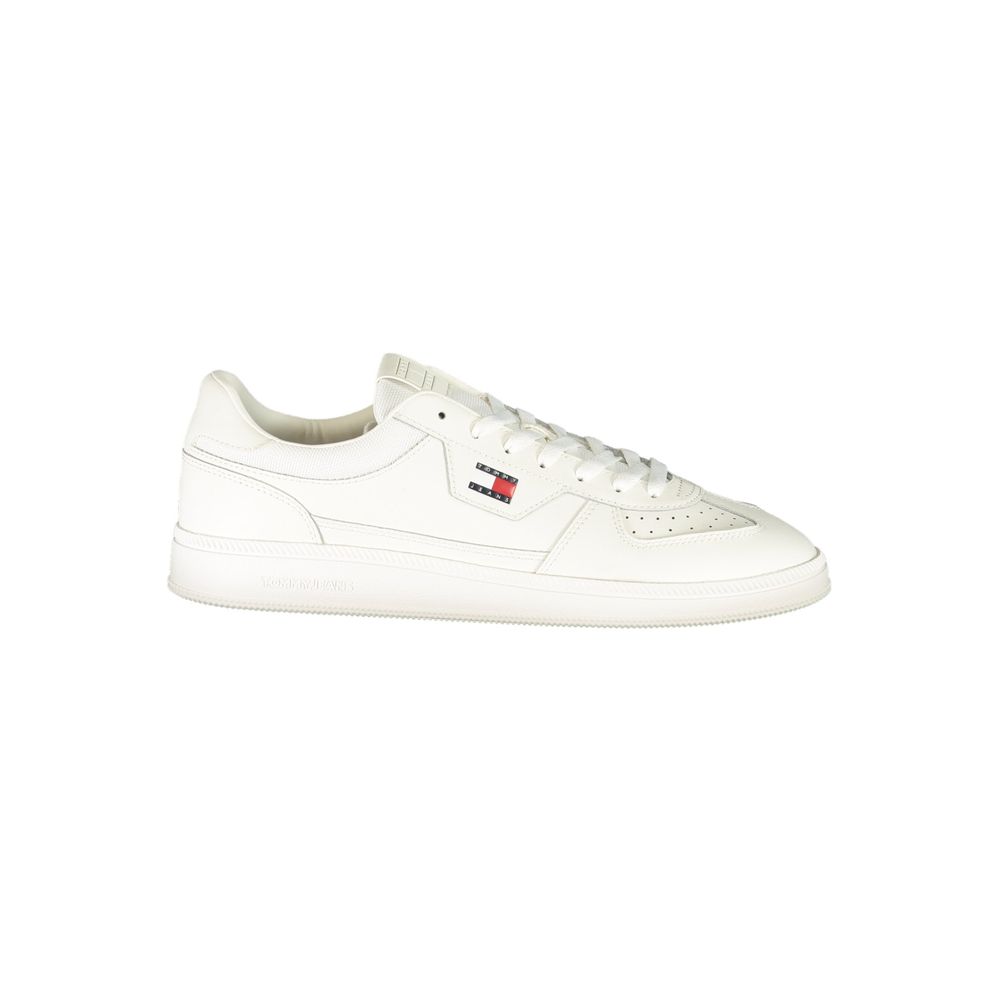 Tommy Hilfiger White Polyurethane Men's Sneaker