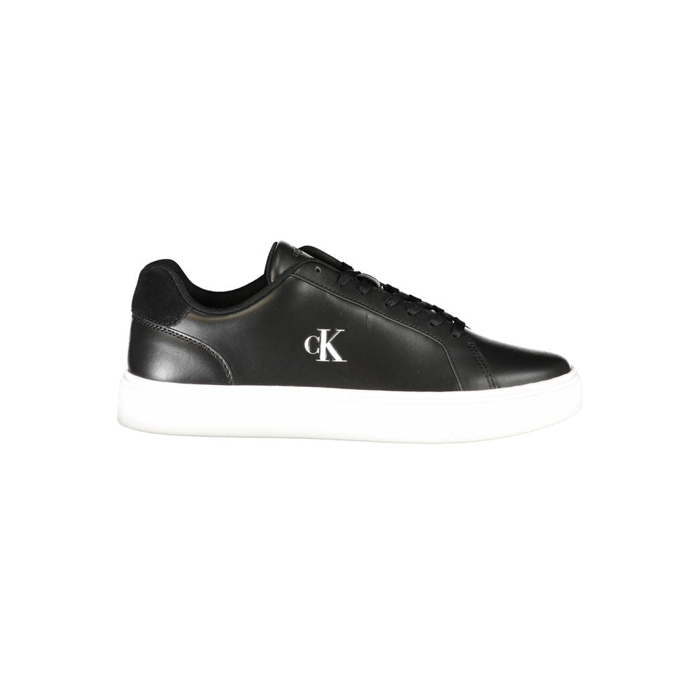 Calvin Klein Black Polyurethane Men's Sneaker