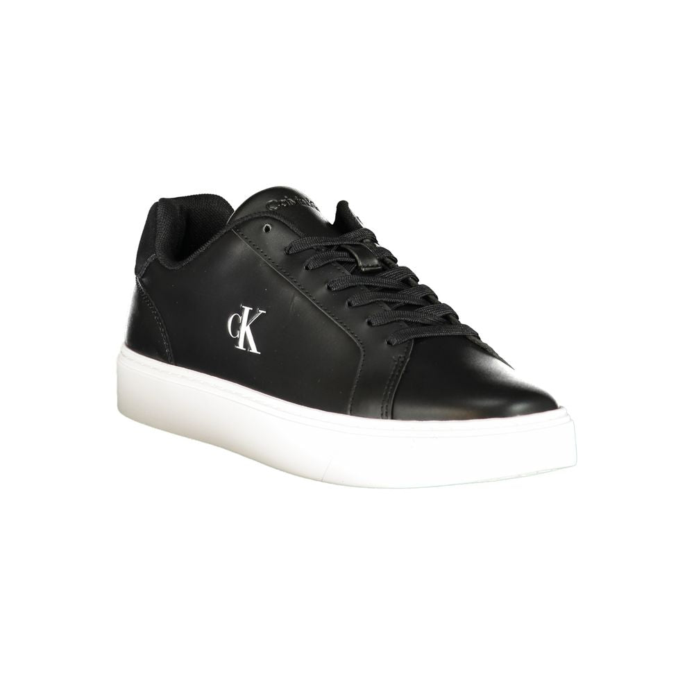 Calvin Klein Black Polyurethane Men's Sneaker