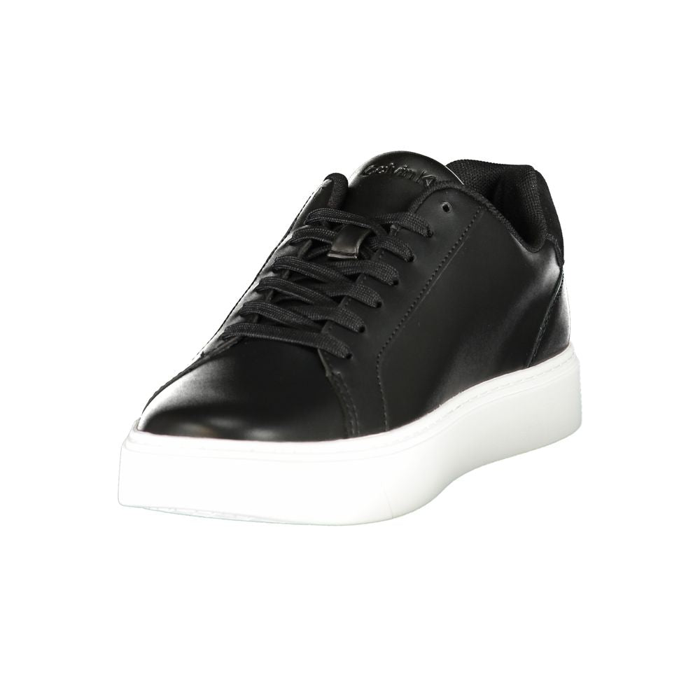 Calvin Klein Black Polyurethane Men's Sneaker