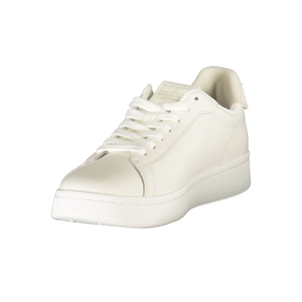 Tommy Hilfiger Bianco Polyurethane Women's Sneaker Tommy Hilfiger