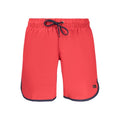 Norway 1963 Rosso Polyamide Men's Swim Shorts