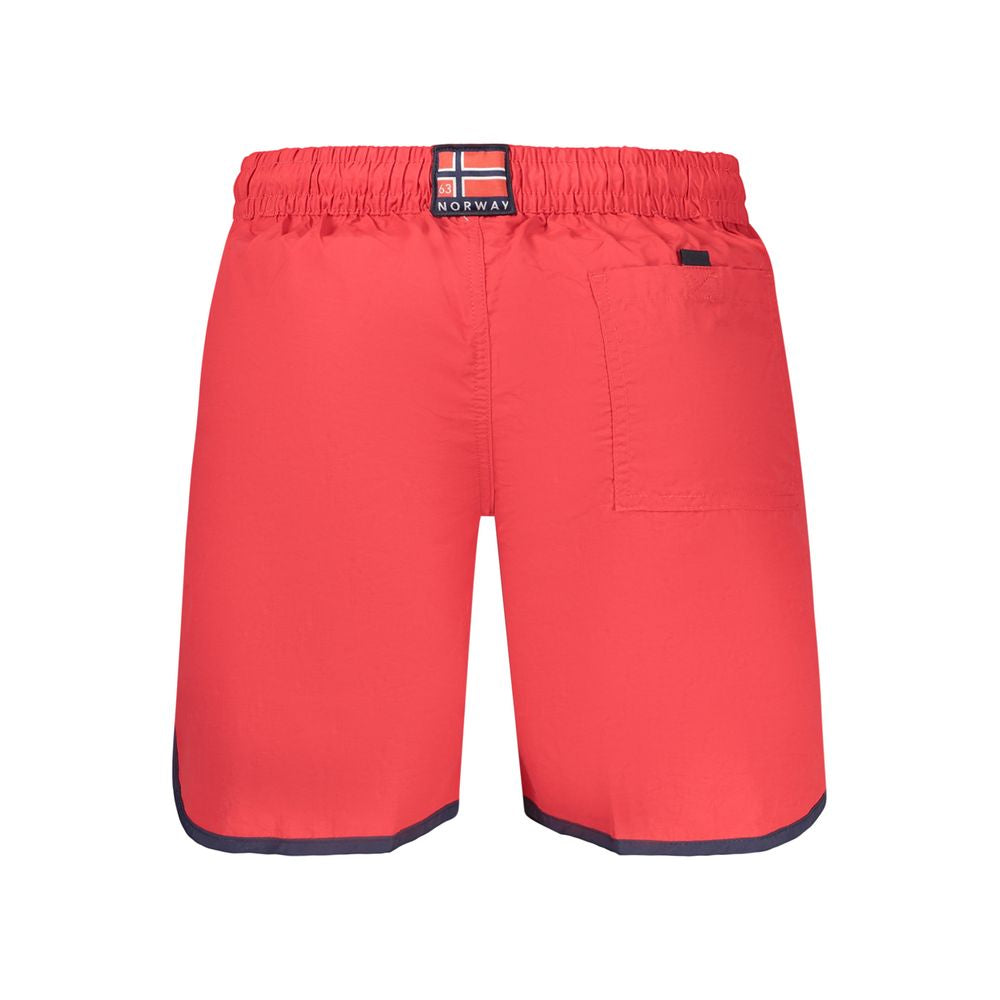 Norway 1963 Rosso Polyamide Men's Swim Shorts