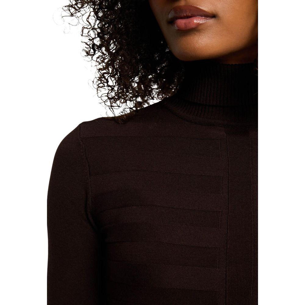 Morgan De Toi Brown Viscose Turtleneck