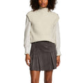 Morgan De Toi Beige Polyester Sleeveles Sweater