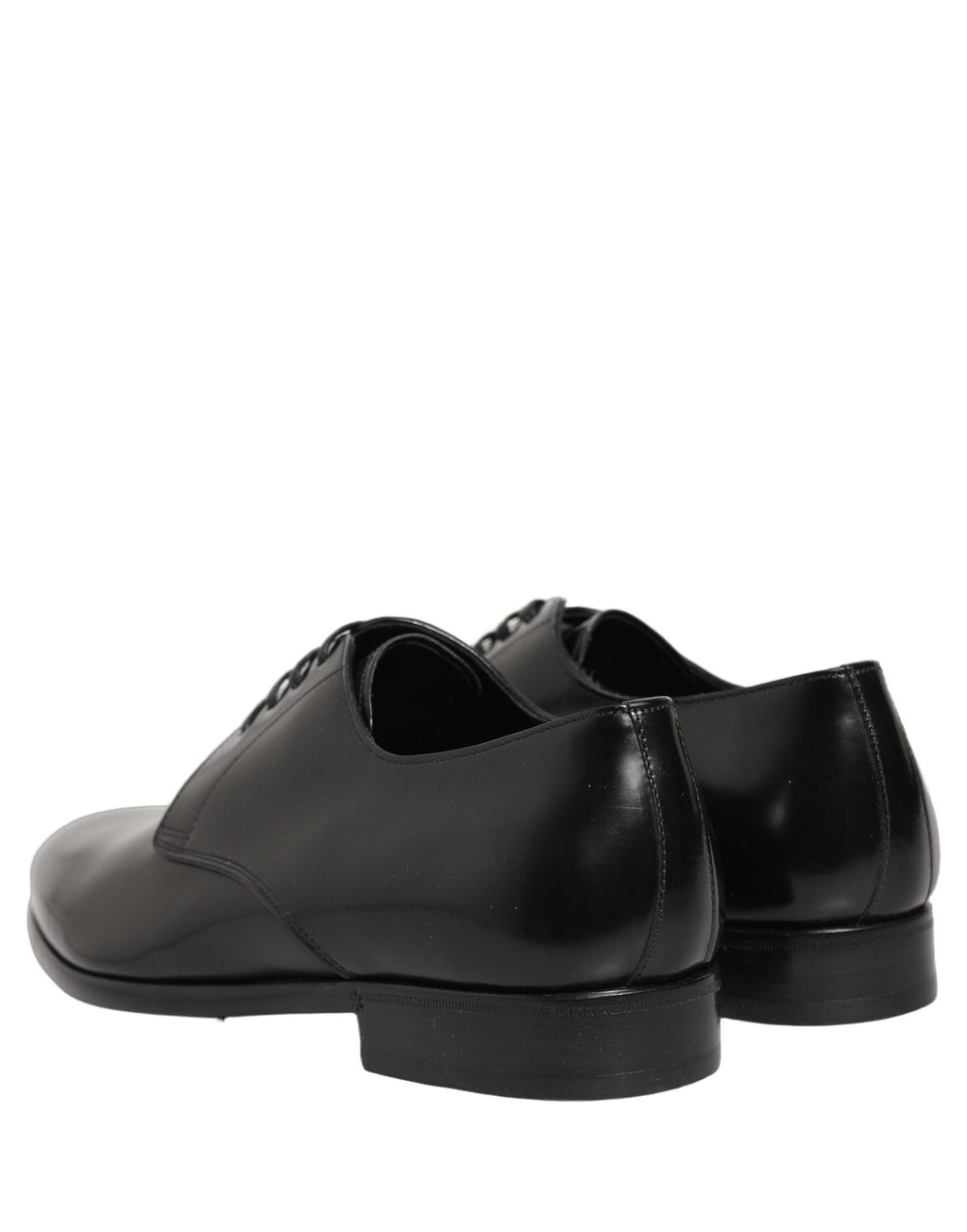 Dolce & Gabbana Black Leather Lace Up Derby Dress Shoes