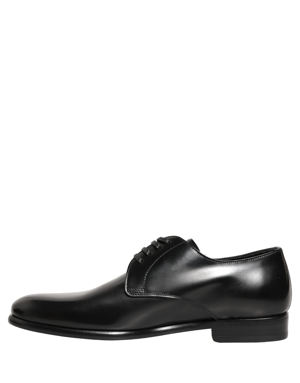 Dolce & Gabbana Black Leather Lace Up Derby Dress Shoes