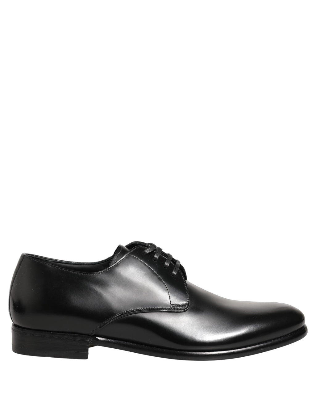 Dolce & Gabbana Black Leather Lace Up Derby Dress Shoes