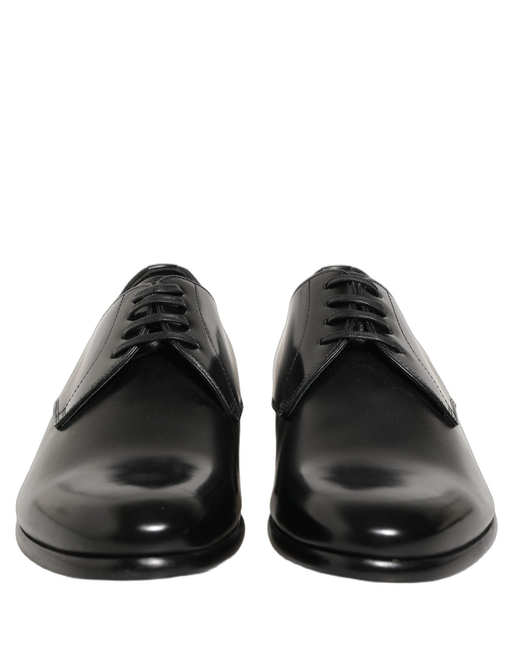 Dolce & Gabbana Black Leather Lace Up Derby Dress Shoes