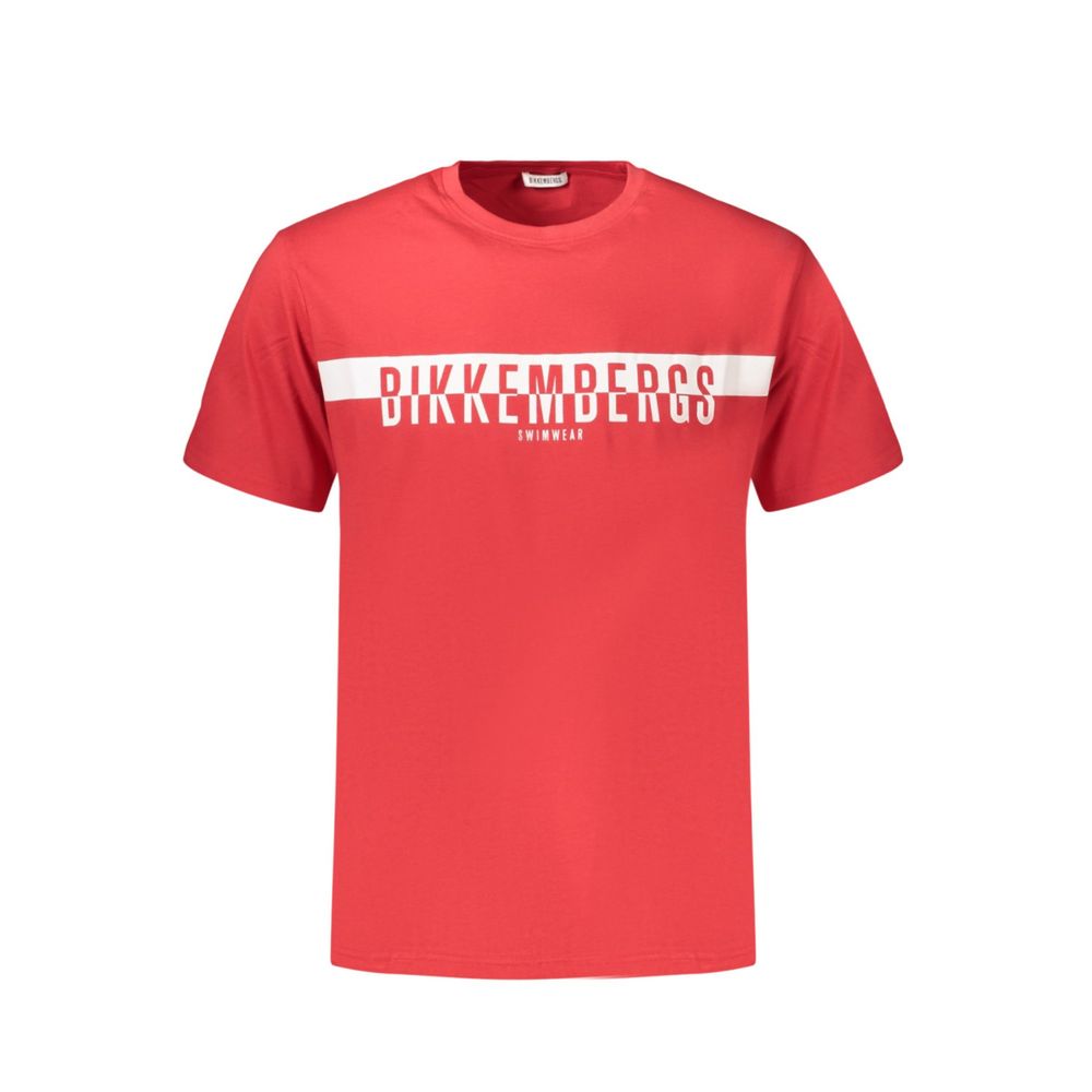 Bikkembergs Red Cotton Men's T-Shirt
