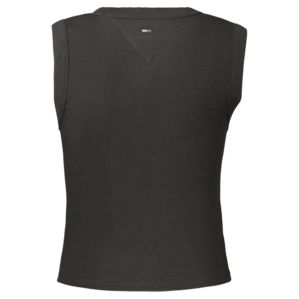 Tommy Hilfiger Black Cotton Women's Tank Top