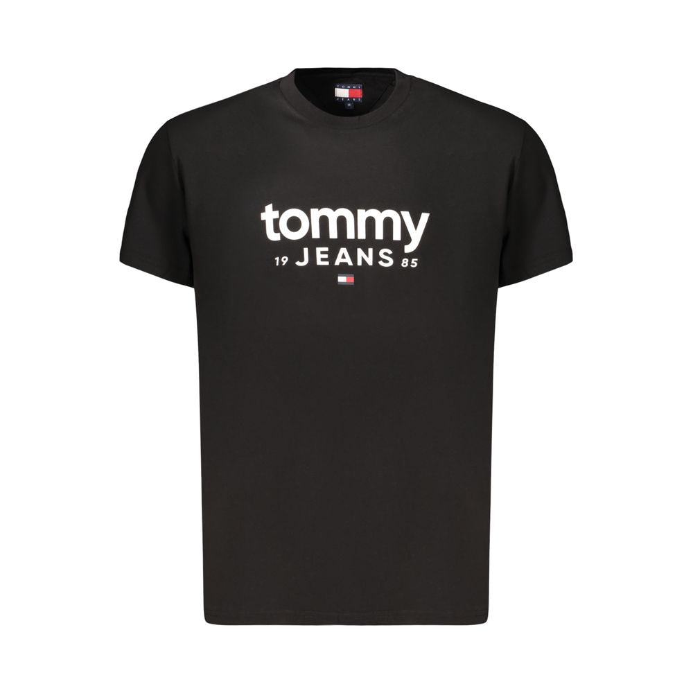 Tommy Hilfiger Black Cotton Mens T-Shirt