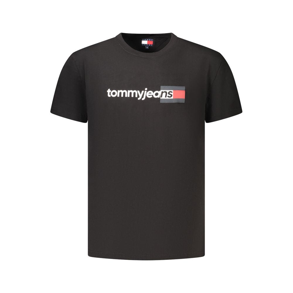 Tommy Hilfiger Black Cotton Men's T-Shirt