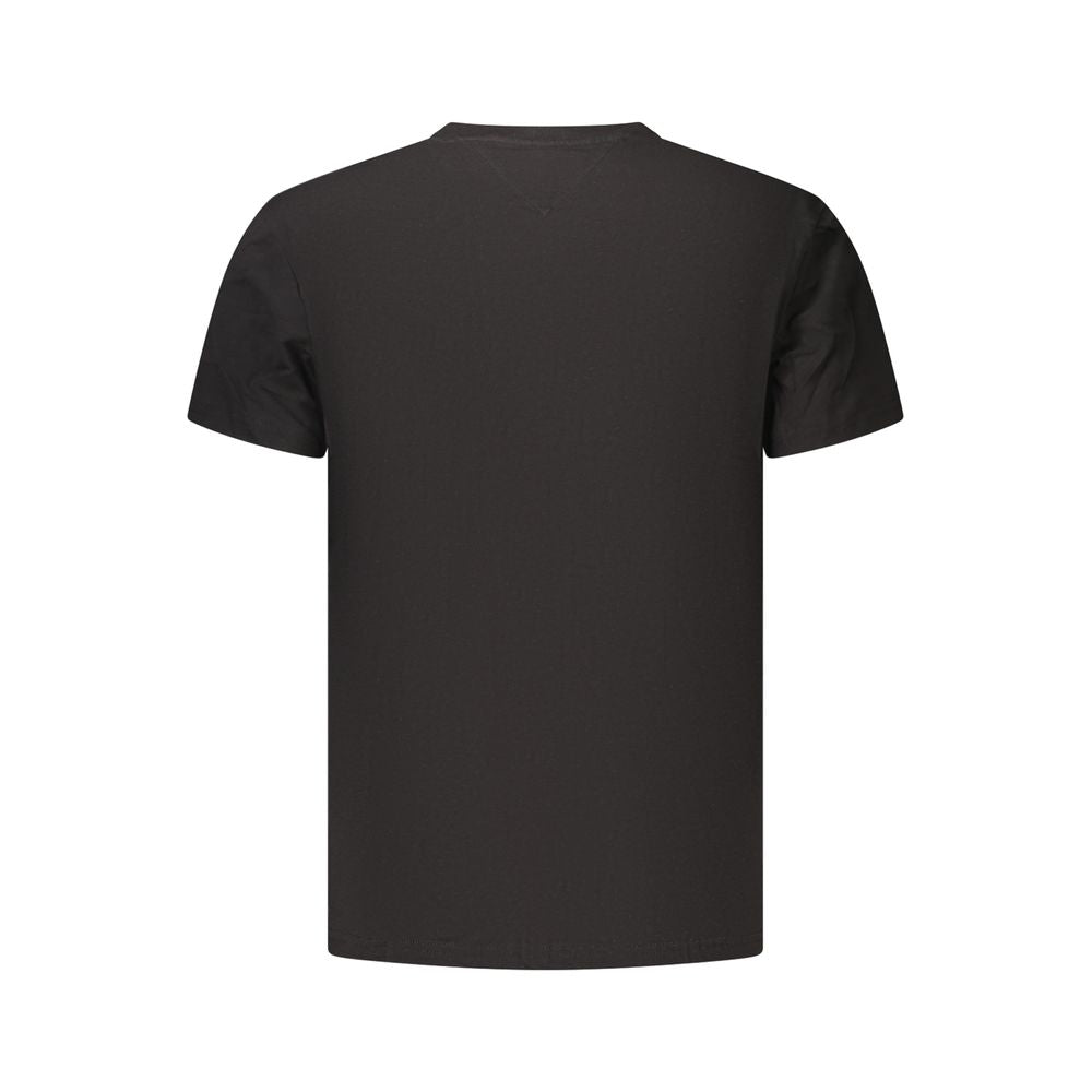 Tommy Hilfiger Black Cotton Men's T-Shirt