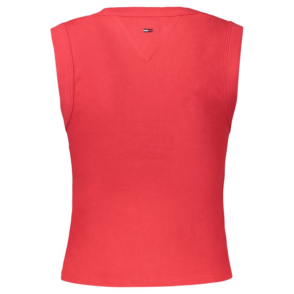 Tommy Hilfiger Red Cotton Women's Tank