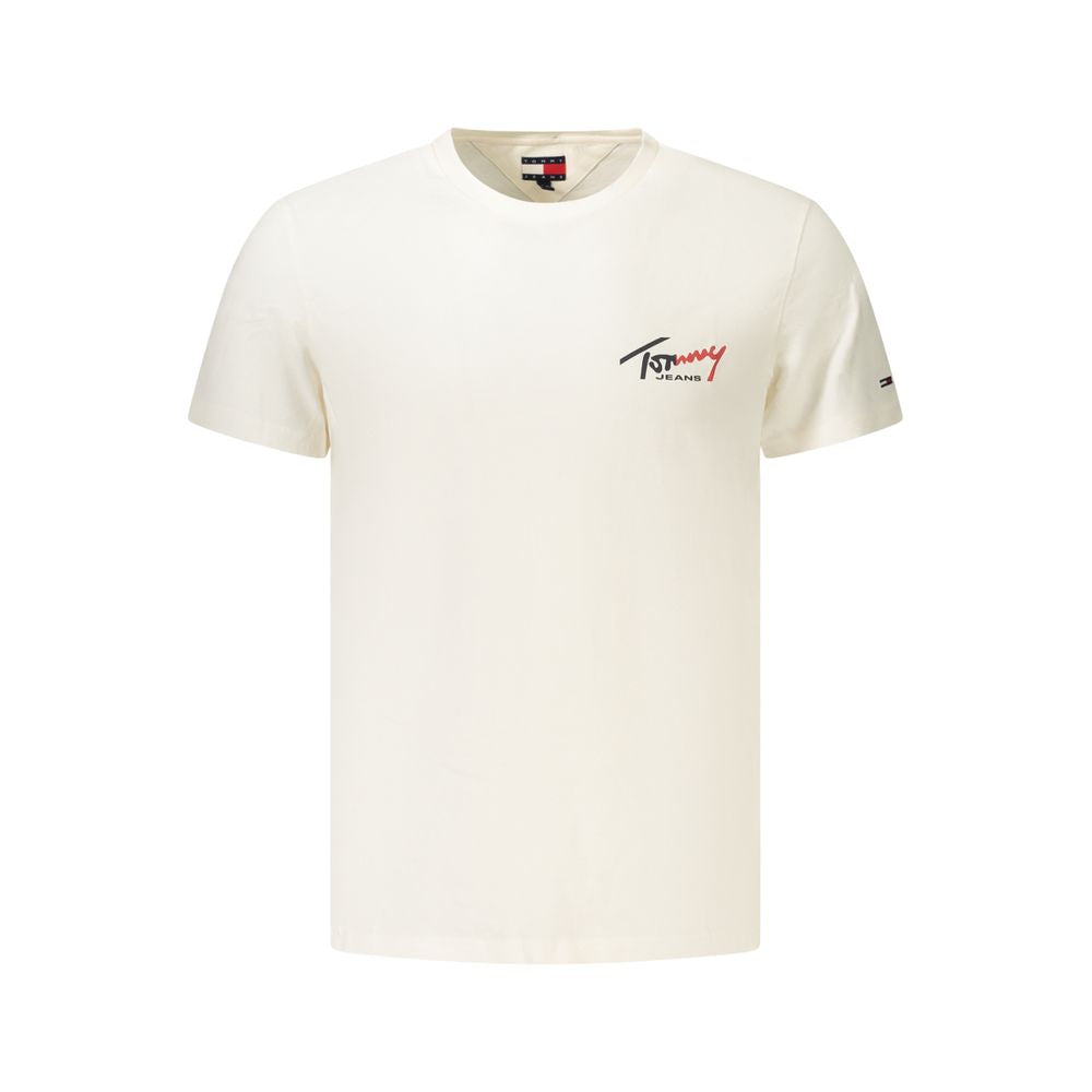 Tommy Hilfiger Bianco Cotton Mens T-Shirt