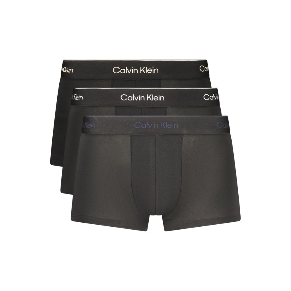 Calvin Klein Black Cotton Menswear Short