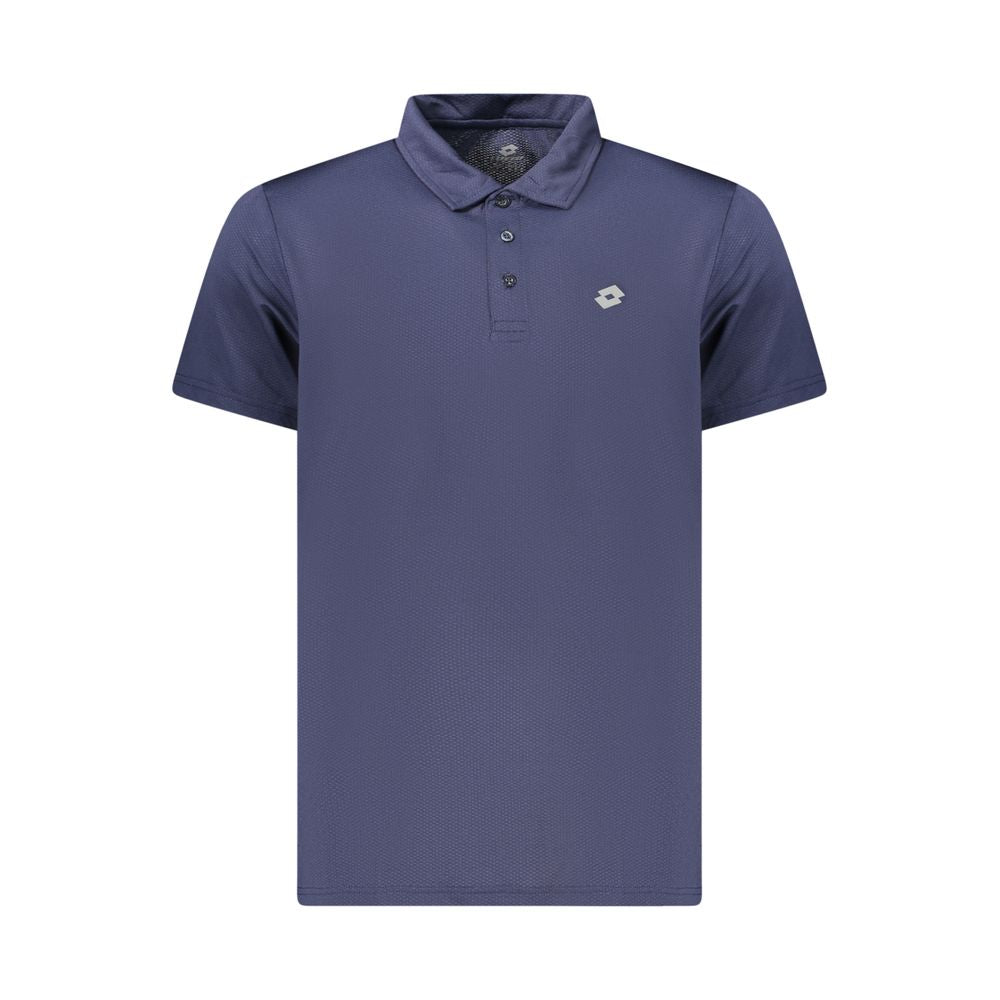 Lotto Blue Polyester Men's Polo Shirt