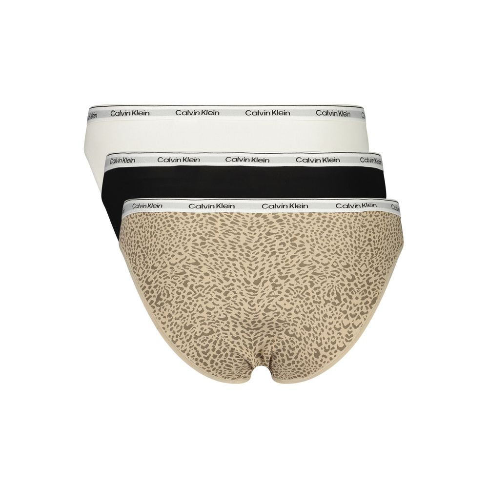 Calvin Klein Black Cotton Women's Bikini