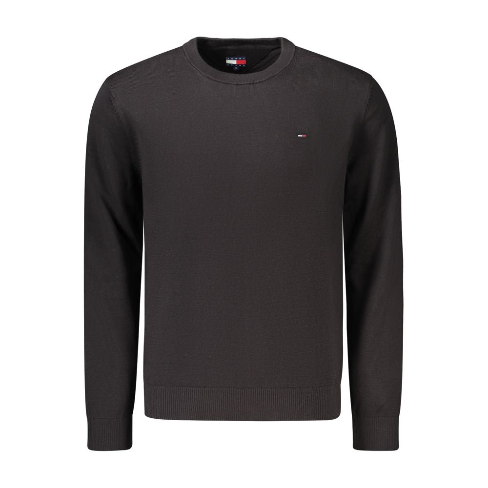 Tommy Hilfiger Black Cotton Men's Sweater