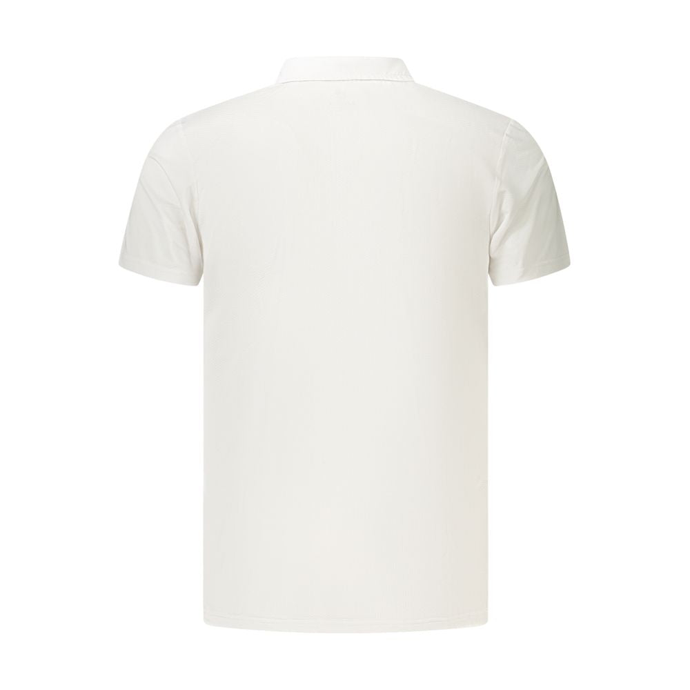 Lotto White Polyester Men's Polo Shirt