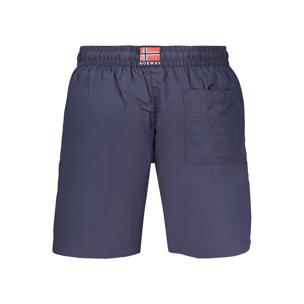 Norway 1963 Blue Polyamide Men's Swim Boxer