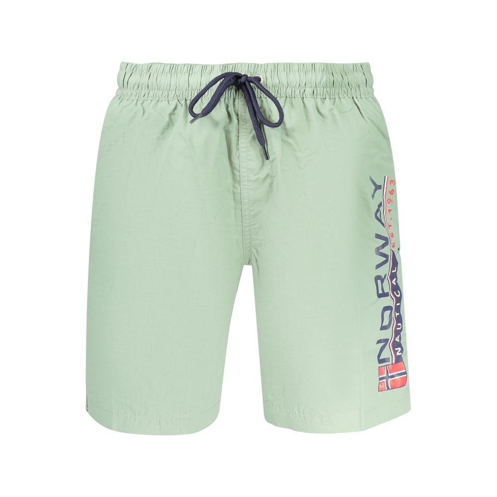 Norway 1963 Green Polyamide Men's Swimwear
