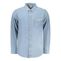 Calvin Klein Azzurro Cotton Men's Shirt
