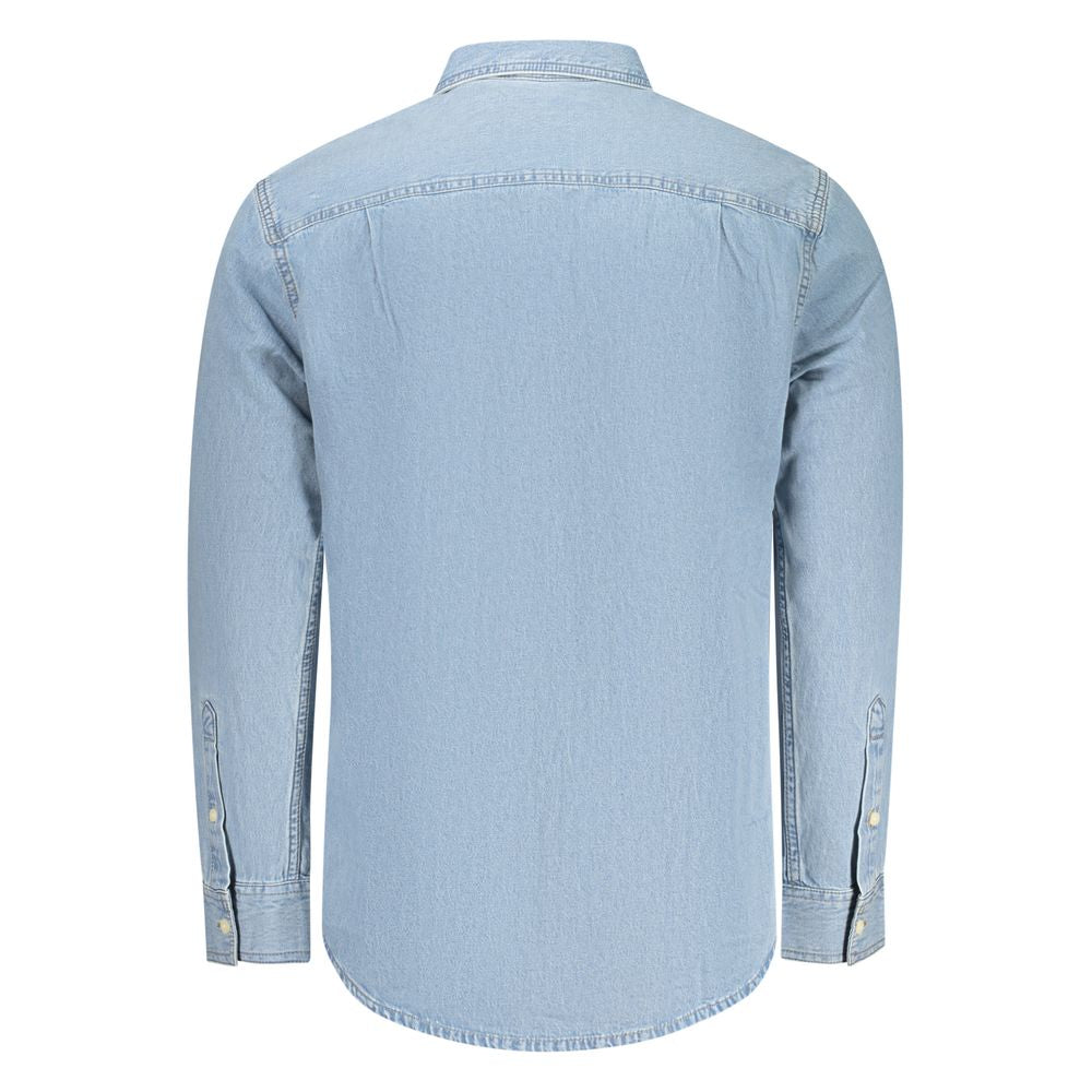Calvin Klein Azzurro Cotton Men's Shirt
