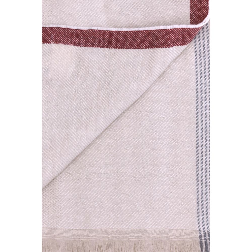 Brunello Cucinelli Beige Cashmere Scarf
