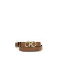 Ferragamo Brown Calf Leather Bos Taurus Regular Belt