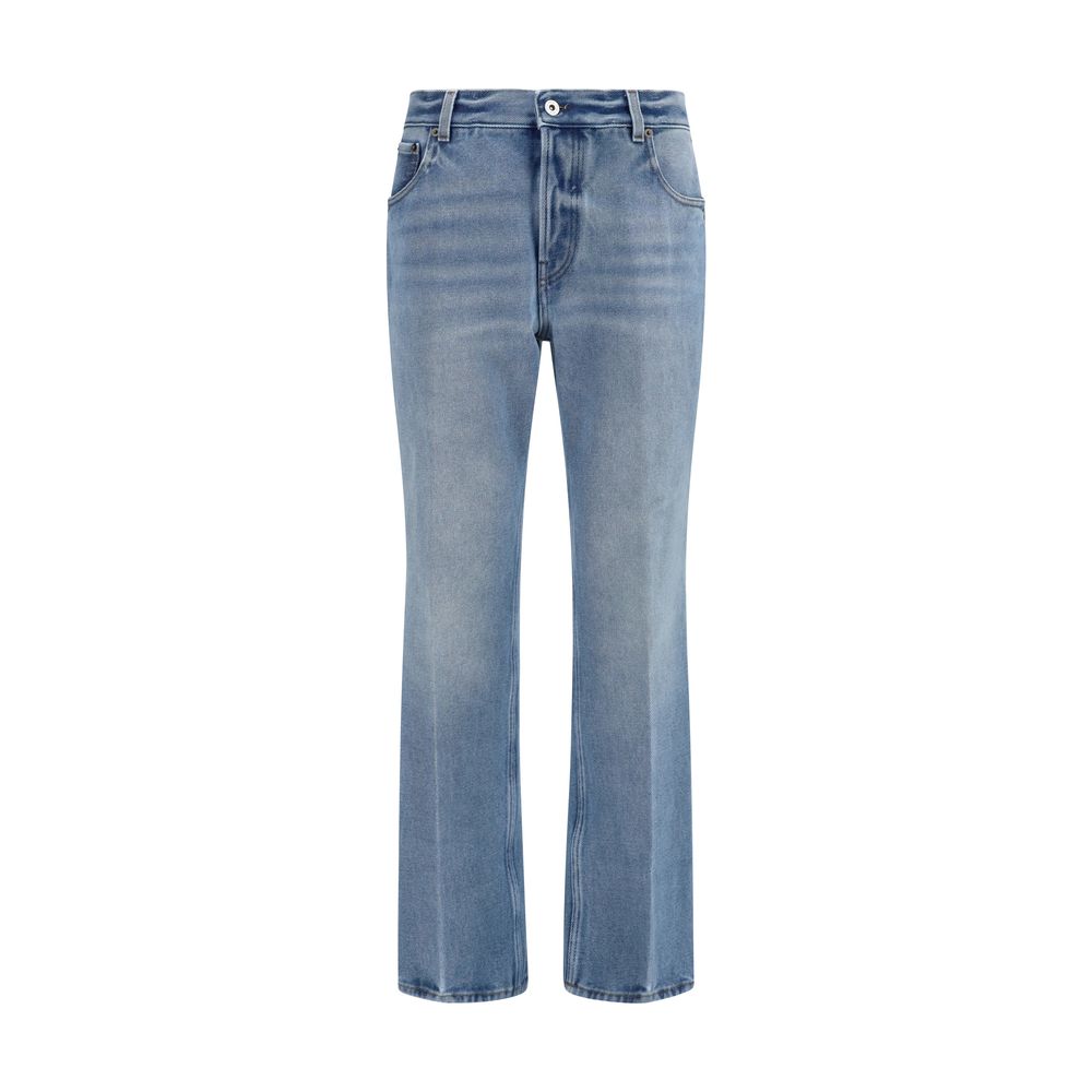 Miu Miu Blue Cotton Relaxed Fit Jeans